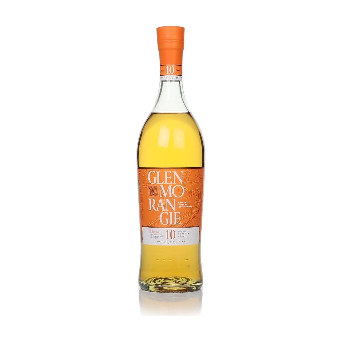 Glenmorangie Original 10 Year Old Highland Single Malt Scotch Whisky, 70cl bottle on a white background