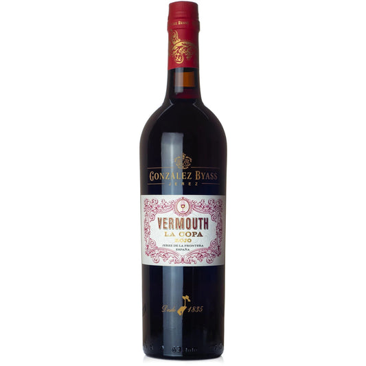 Gonzalez Byass La Copa Rojo Vermouth, 75cl bottle on a white background