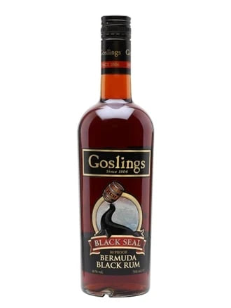 Bottle of Goslings Black Seal Rum, 70cl
