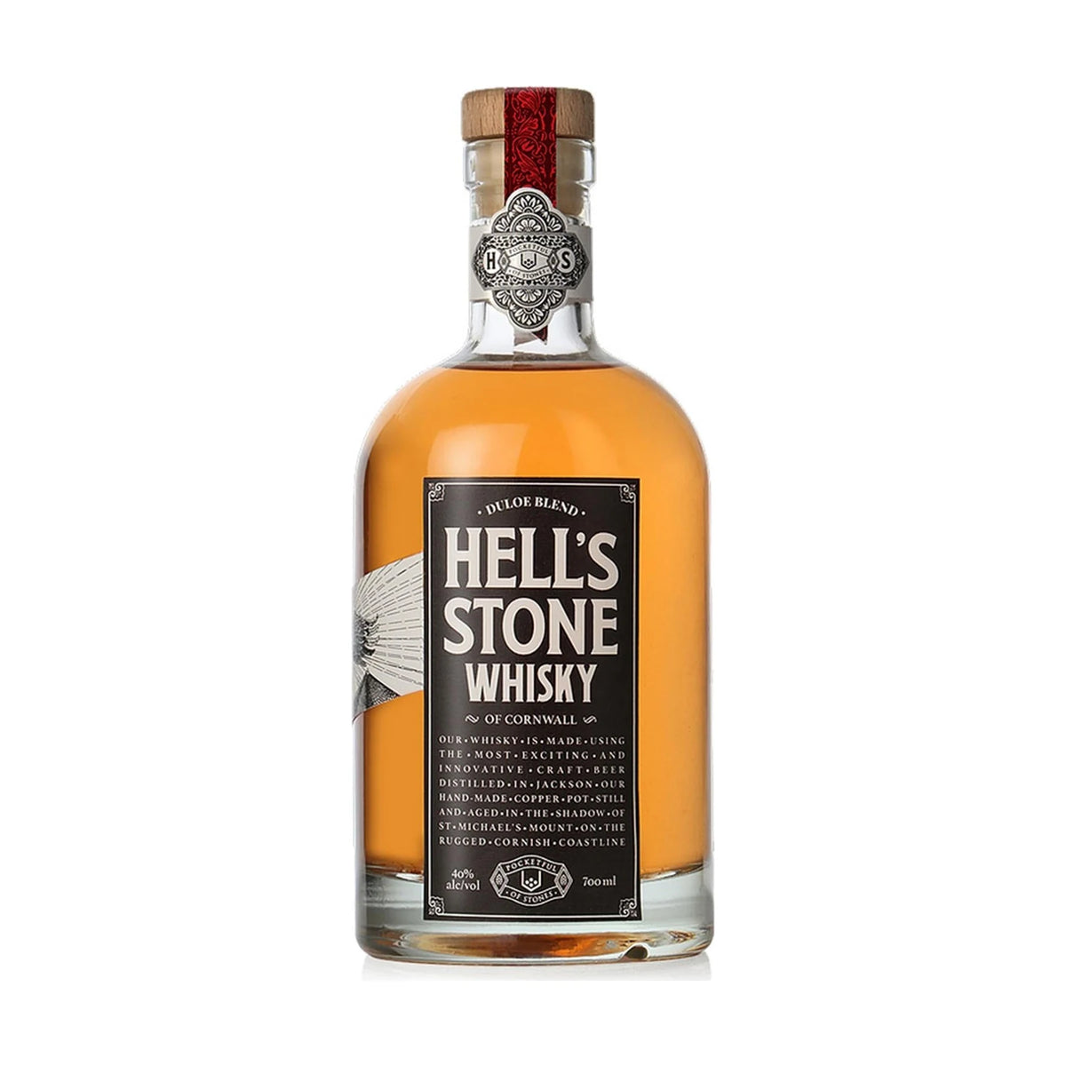 Hell's Stone Blended Whisky 70cl bottle on a white background