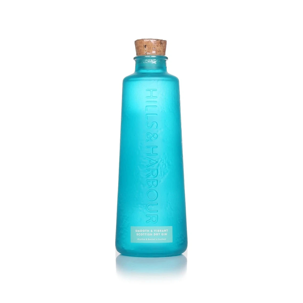 Hills & Harbour Gin bottle, 70cl, on a white background