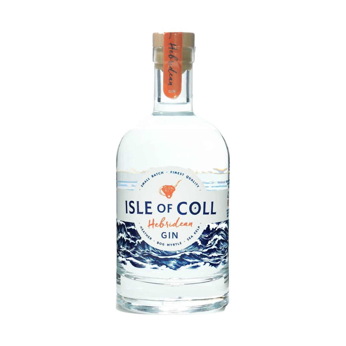 Isle of Coll Hebridean Gin 70cl bottle on a white background