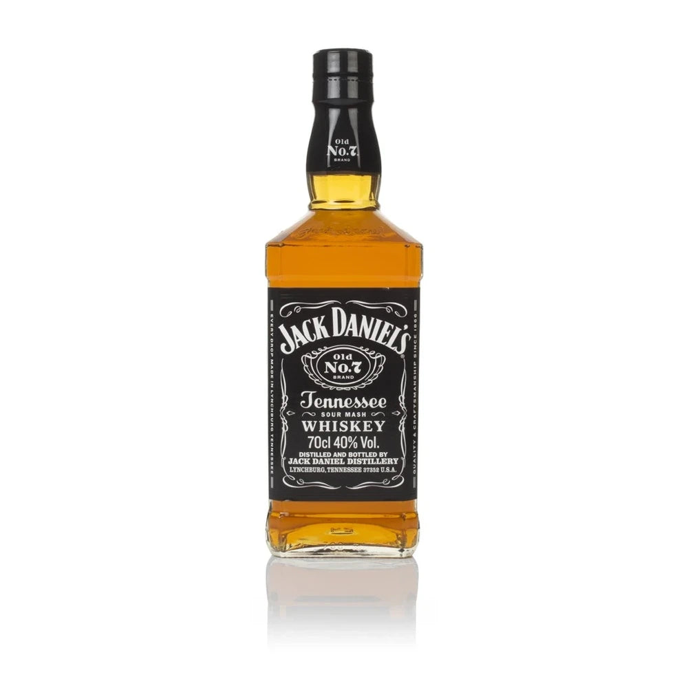 Jack Daniel's Old No. 7 Tennessee Whiskey 70cl bottle on a white background