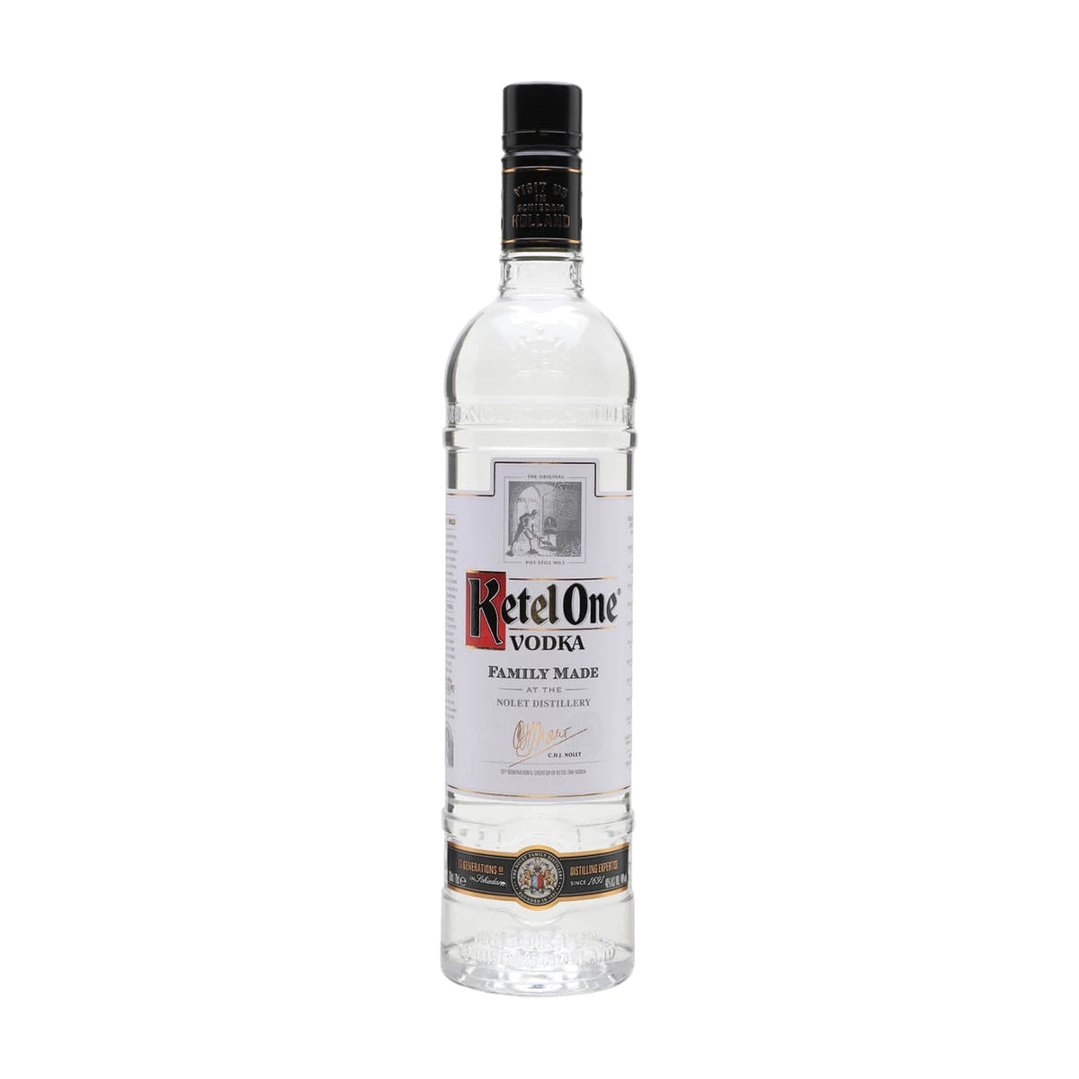 Ketel One Vodka, 70cl bottle on a white background