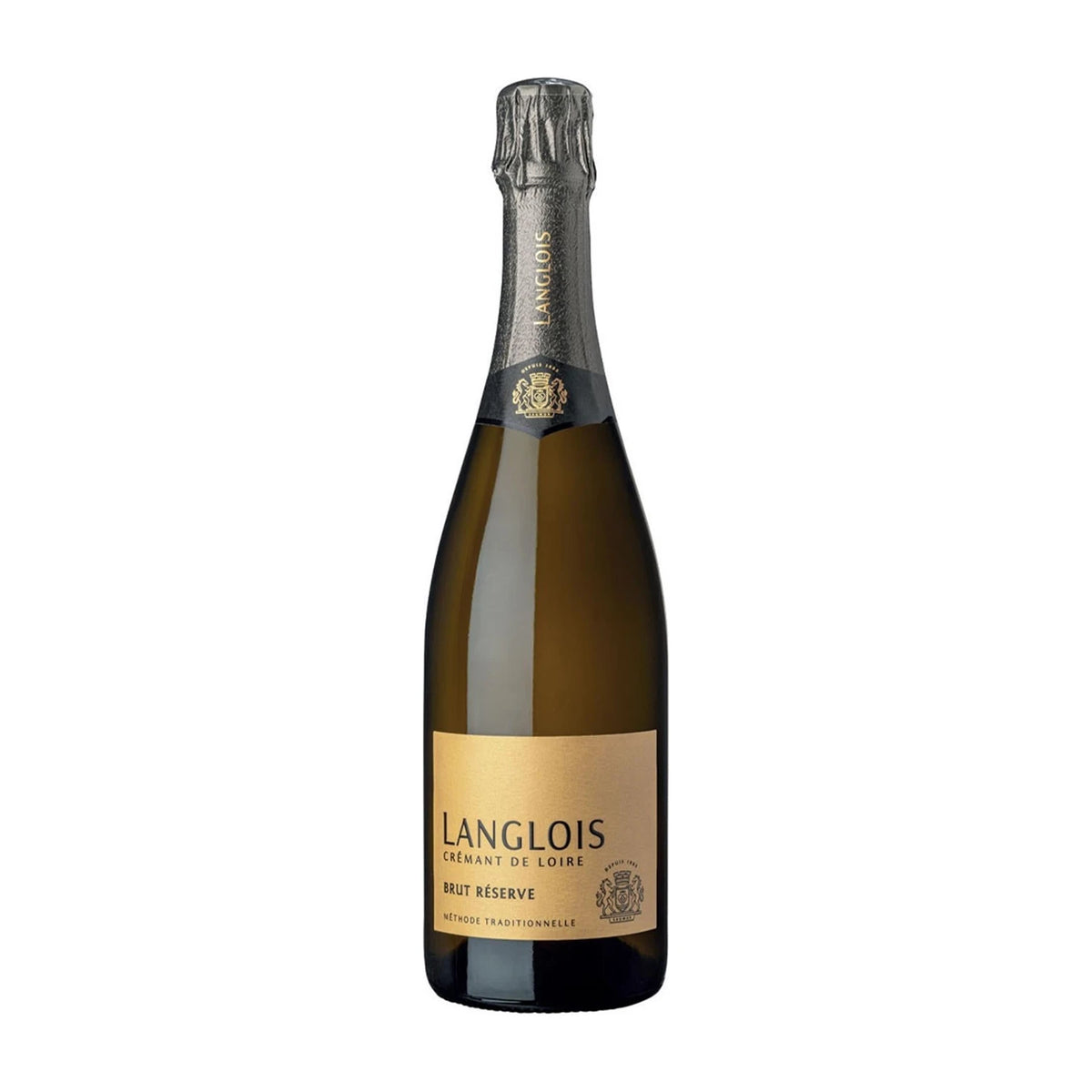 Langlois-Château Crémant de Loire Brut Réserve NV 75cl bottle on a white background