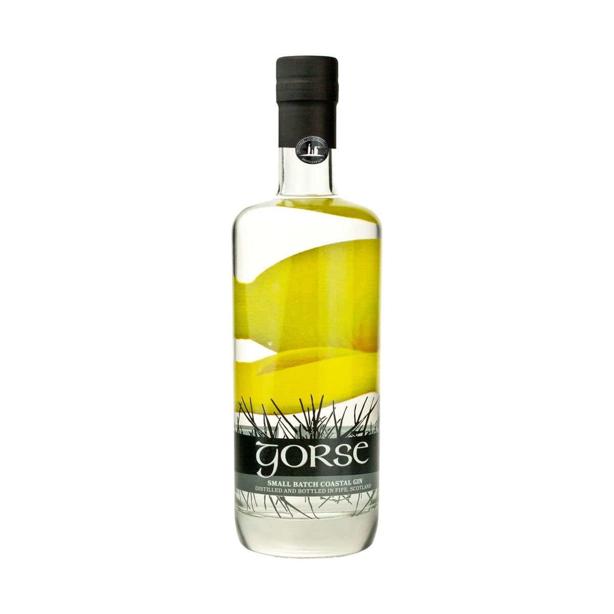 Lundin Gorse Gin 70cl bottle on a white background