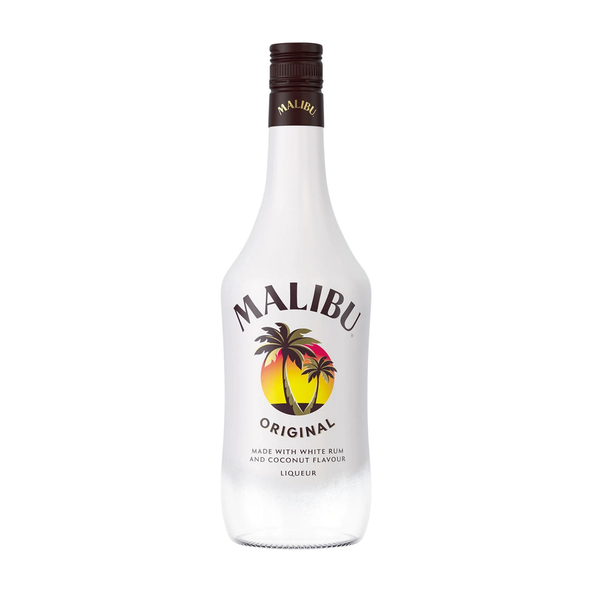 Malibu Original White Rum with Coconut 70cl bottle on a white background