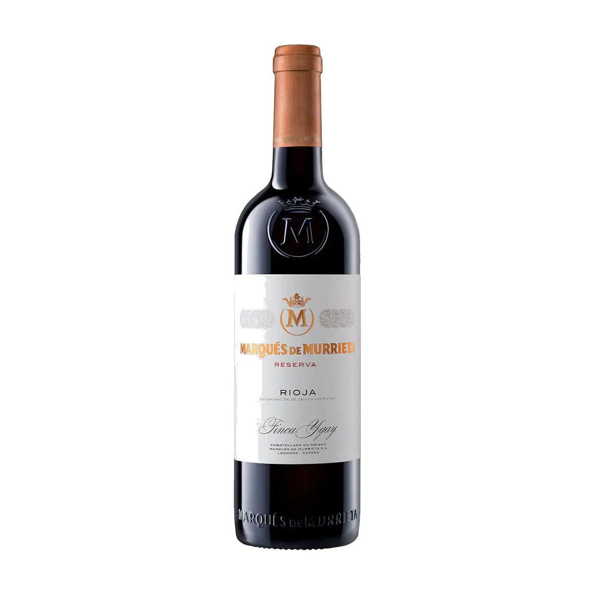 Marqués de Murrieta Reserva Rioja Spain 75cl bottle on a white background