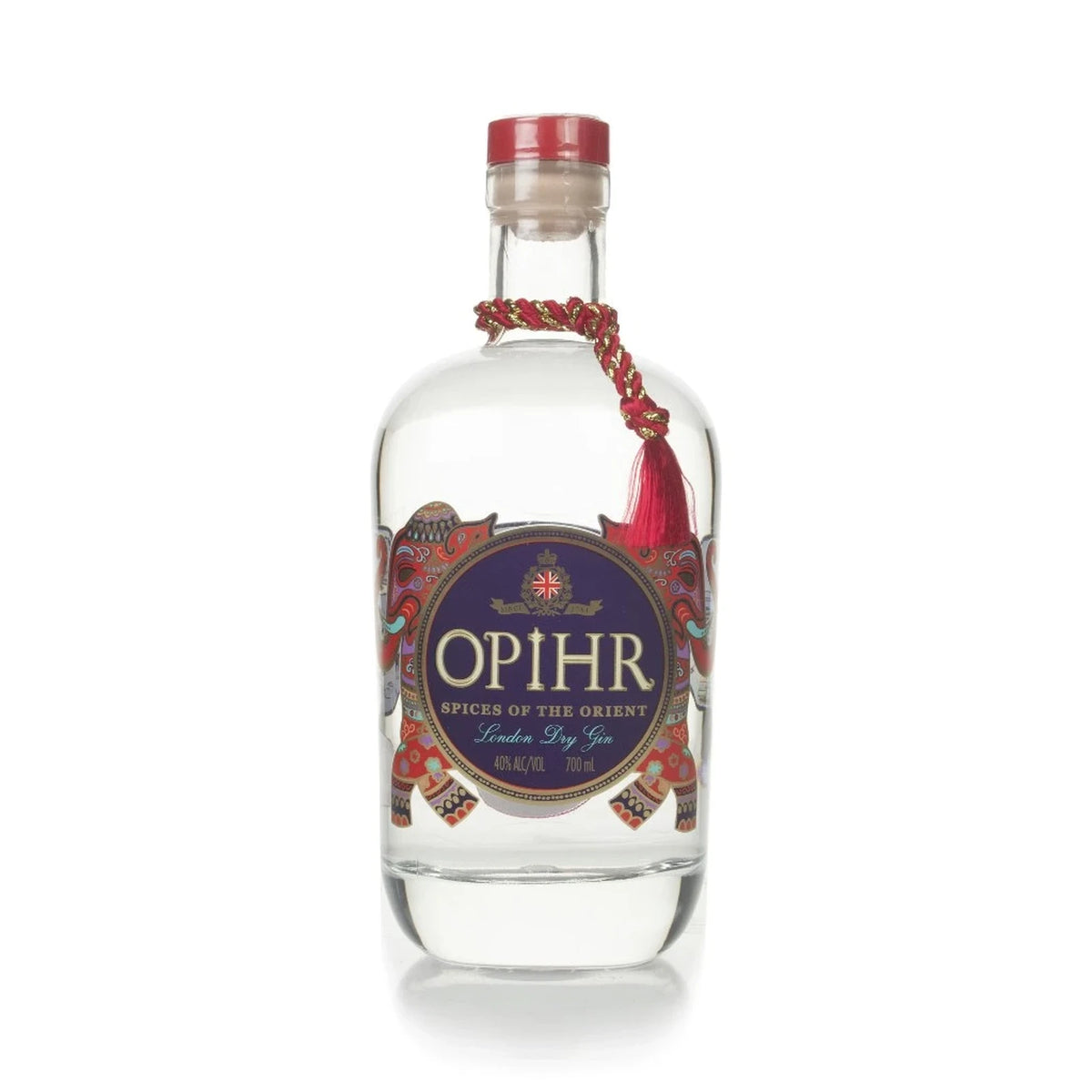 Opihr Oriental Spiced London Dry Gin 70cl bottle on a white background