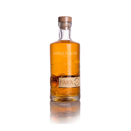 Orkney Distilling Fara Blended Malt Scotch Whisky 70cl bottle on a white background