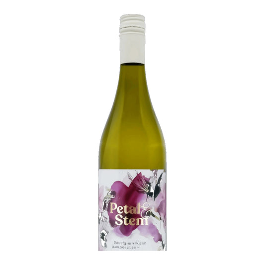 Petal & Stem Sauvignon Blanc, Marlborough, New Zealand wine bottle, 75cl