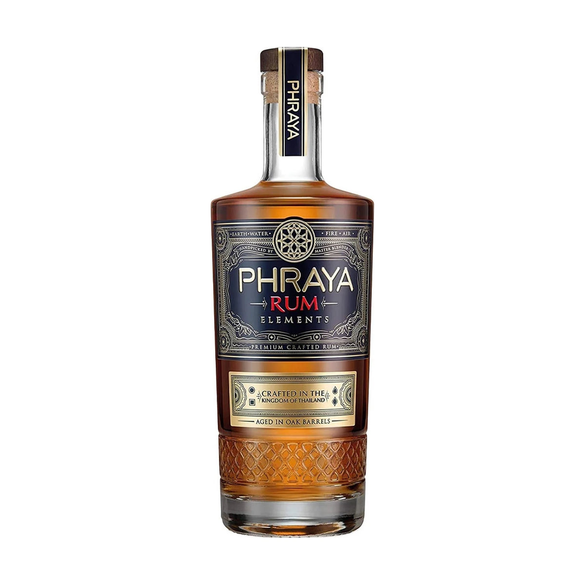 Phraya Elements Rum 70cl bottle on a white background
