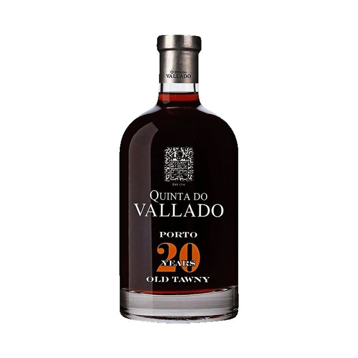 Bottle of Quinta do Vallado 20 Year Old Tawny Port, 50cl, on a white background