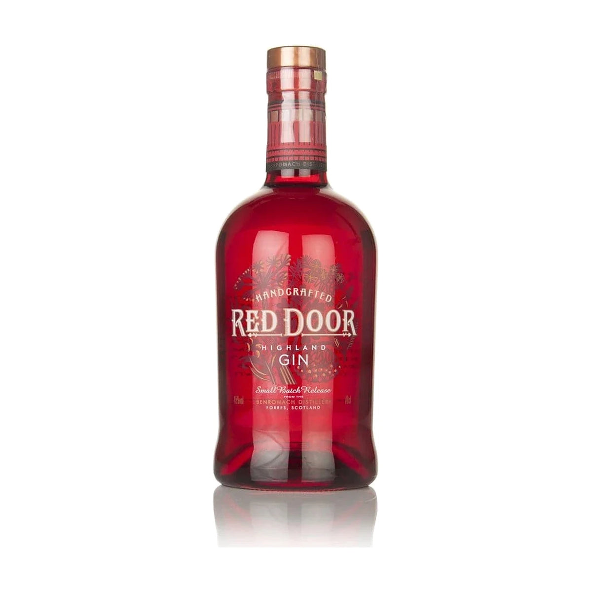 Red Door Highland Gin, 70cl bottle on a white background