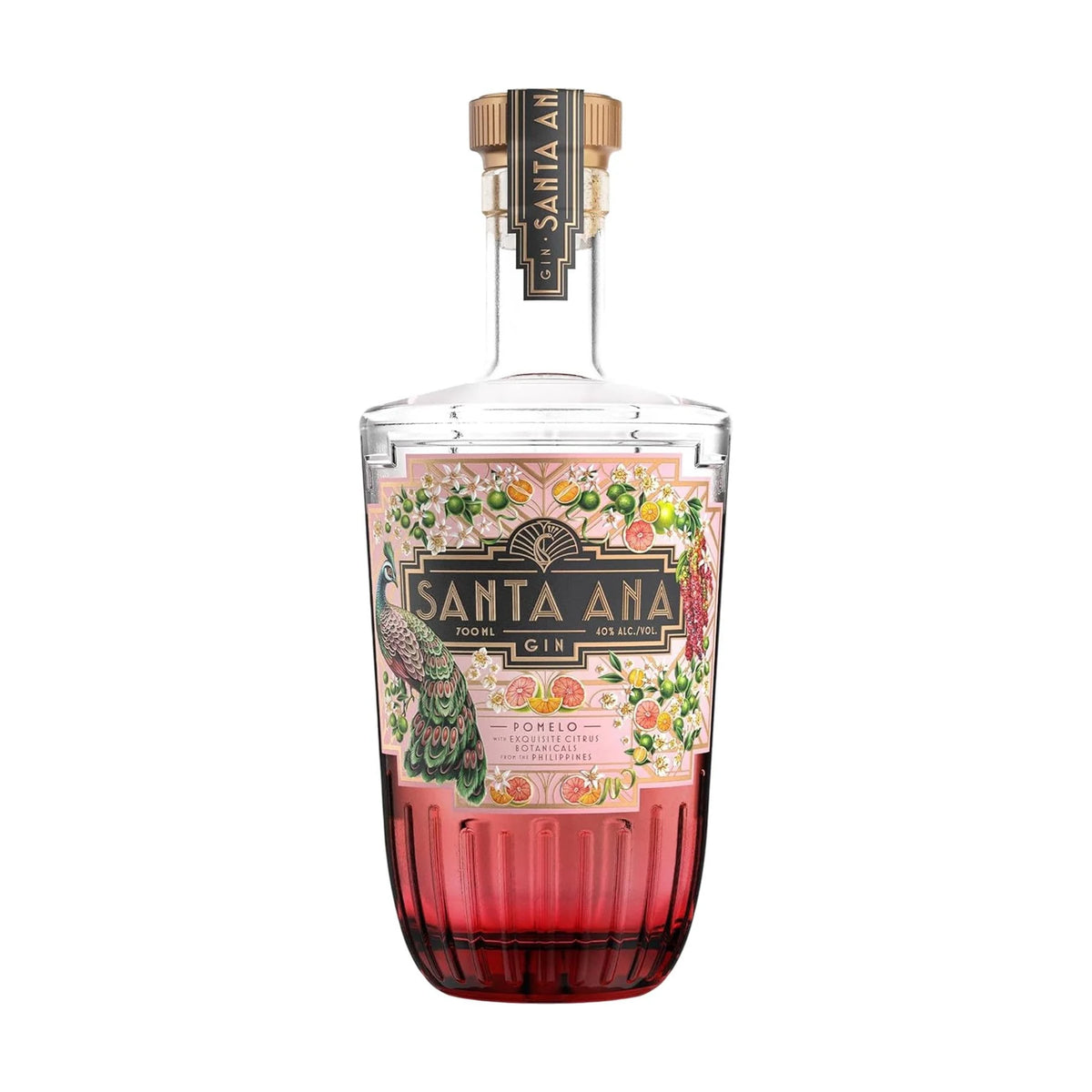Santa Ana Pomelo Gin 70cl bottle on a white background