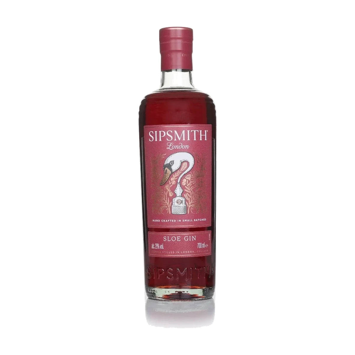 Sipsmith London Sloe Gin, 70cl bottle on a white background