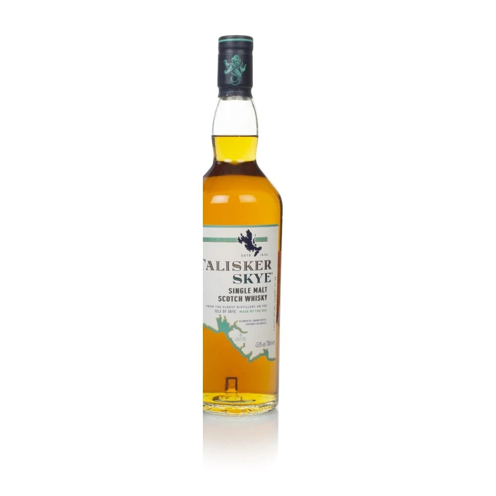 Talisker Skye Single Malt Scotch Whisky 70cl bottle on a white background