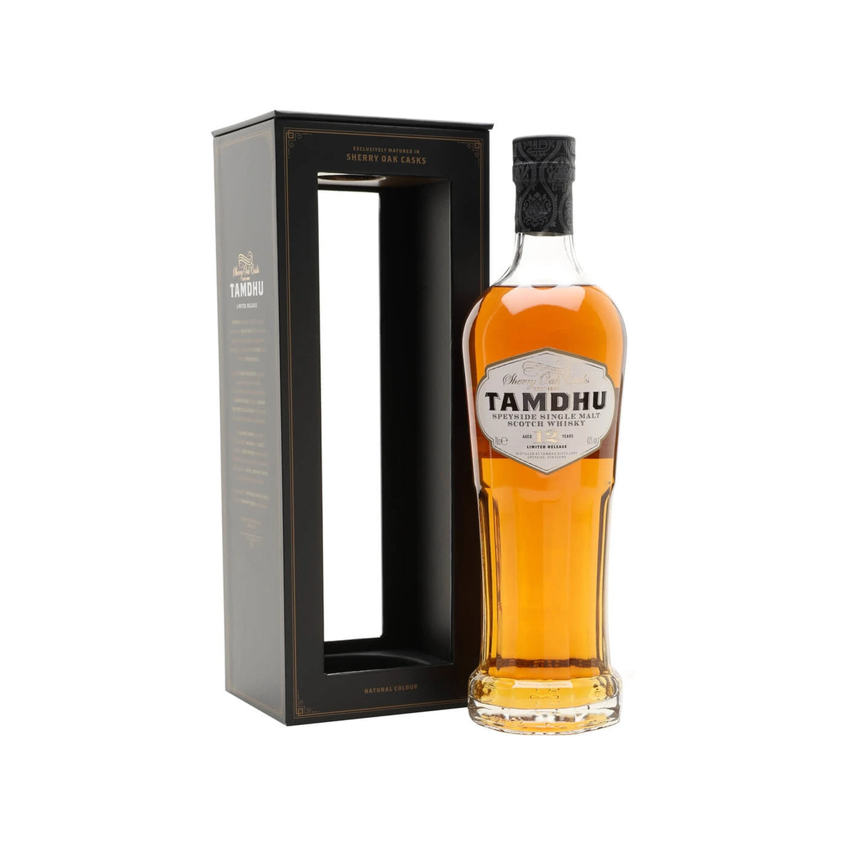 Tamdhu 12 Year Old Speyside Single Malt Scotch Whisky 70cl bottle on a white background