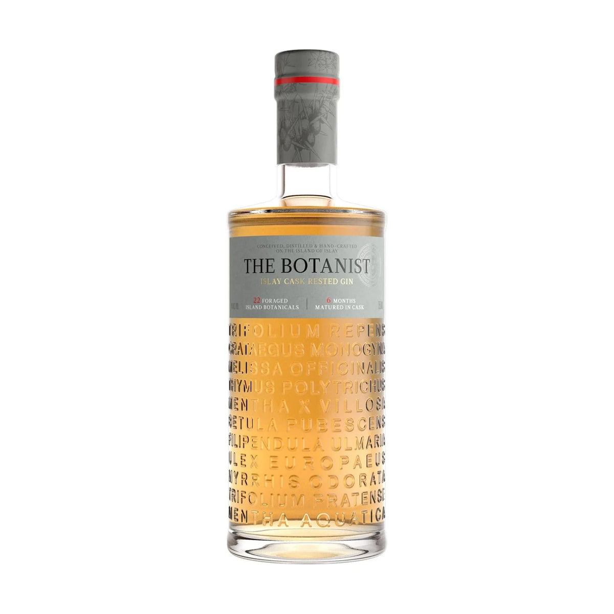 The Botanist Islay Cask Rested Gin 70cl bottle on a white background