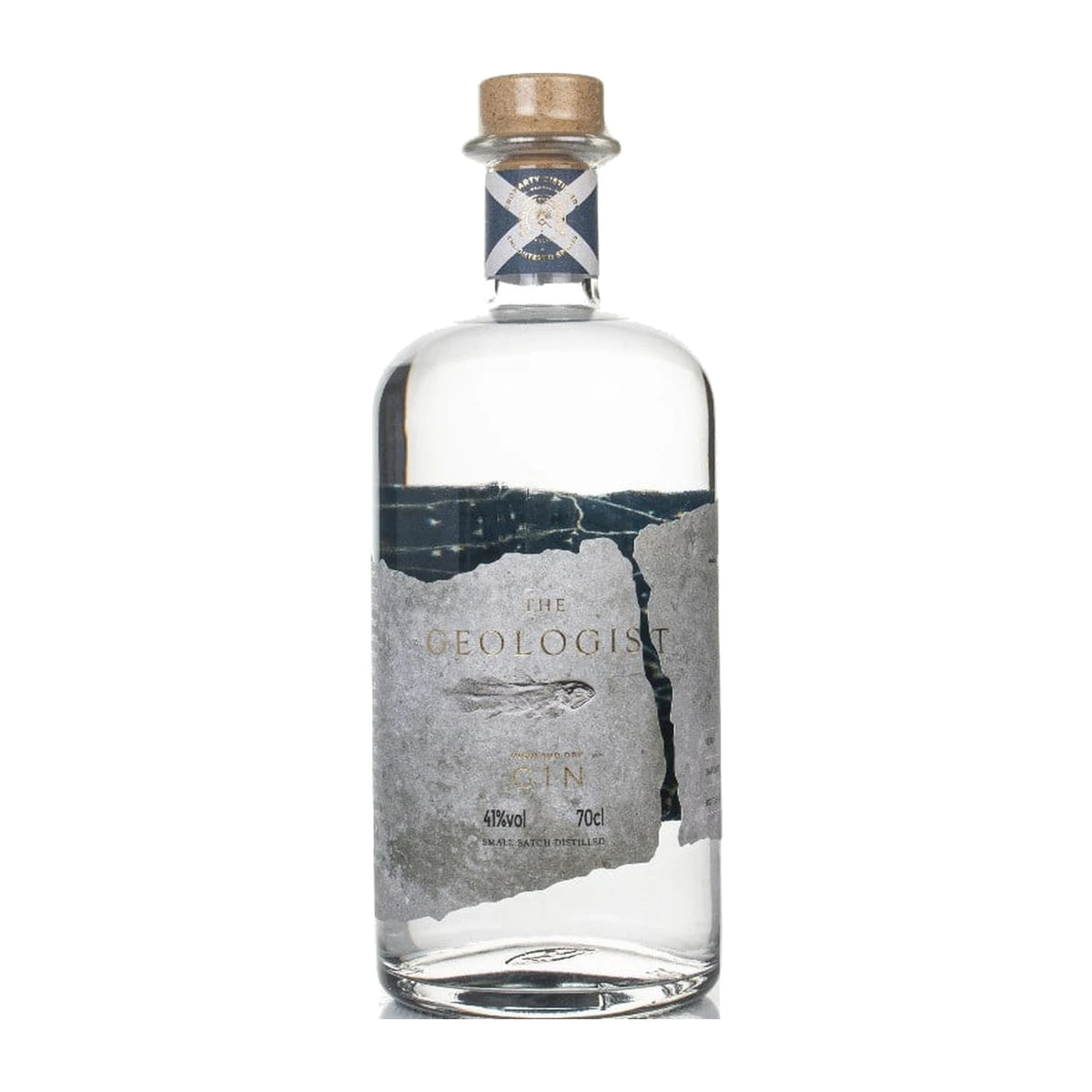 The Geologist Gin 70cl bottle on a white background