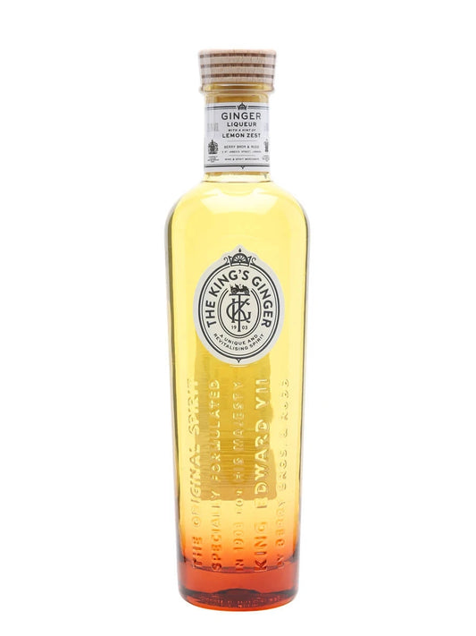 The King's Ginger Liqueur 50cl bottle on a white background