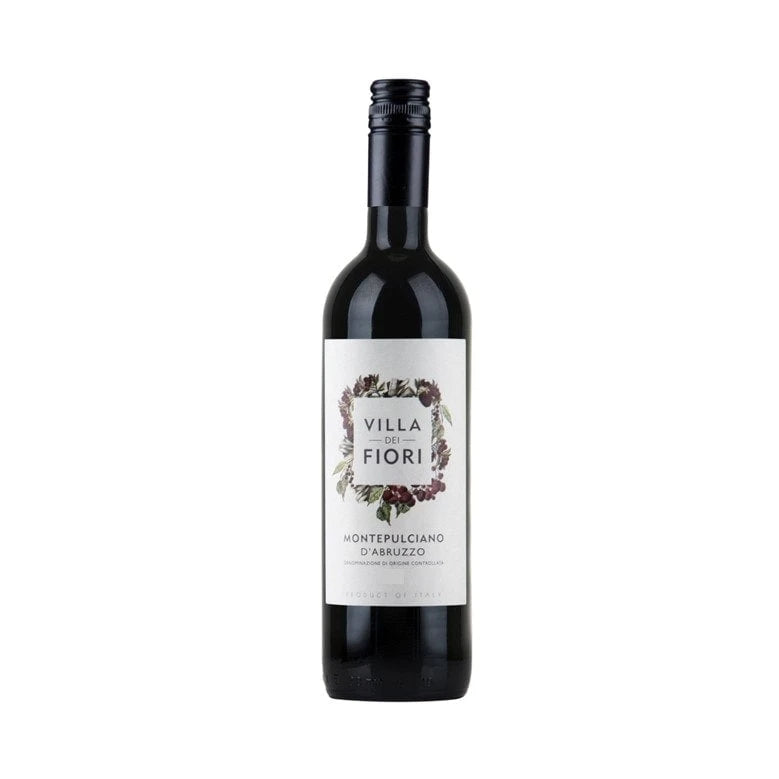 Villa dei Fiori Montepulciano d'Abruzzo 75cl bottle on a white background