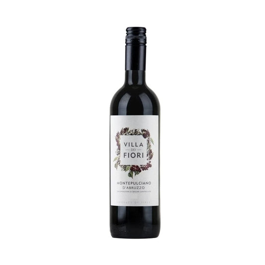 Villa dei Fiori Montepulciano d'Abruzzo 75cl bottle on a white background