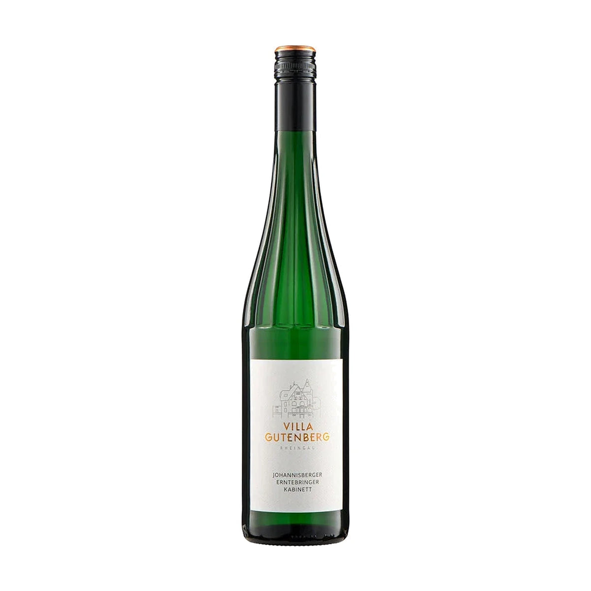 Villa Gutenberg Johannisberger Erntebringer Riesling Kabinett, 75cl bottle on a white background