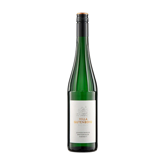 Villa Gutenberg Johannisberger Erntebringer Riesling Kabinett, 75cl bottle on a white background
