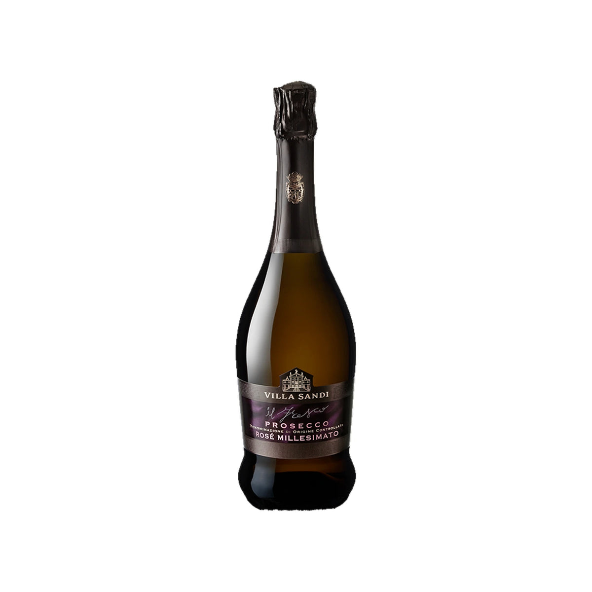 Villa Sandi Il Fresco Prosecco Rosé Millesimato DOC 75cl bottle on a white background